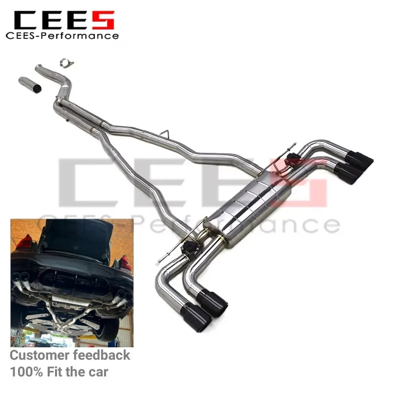 

cees New Catback Exhaust for BMW 540 540i G30 G38 B58 3.0T 2018-2024 Valvetronic Exhaust Tuning Muffler Stainless Steel System