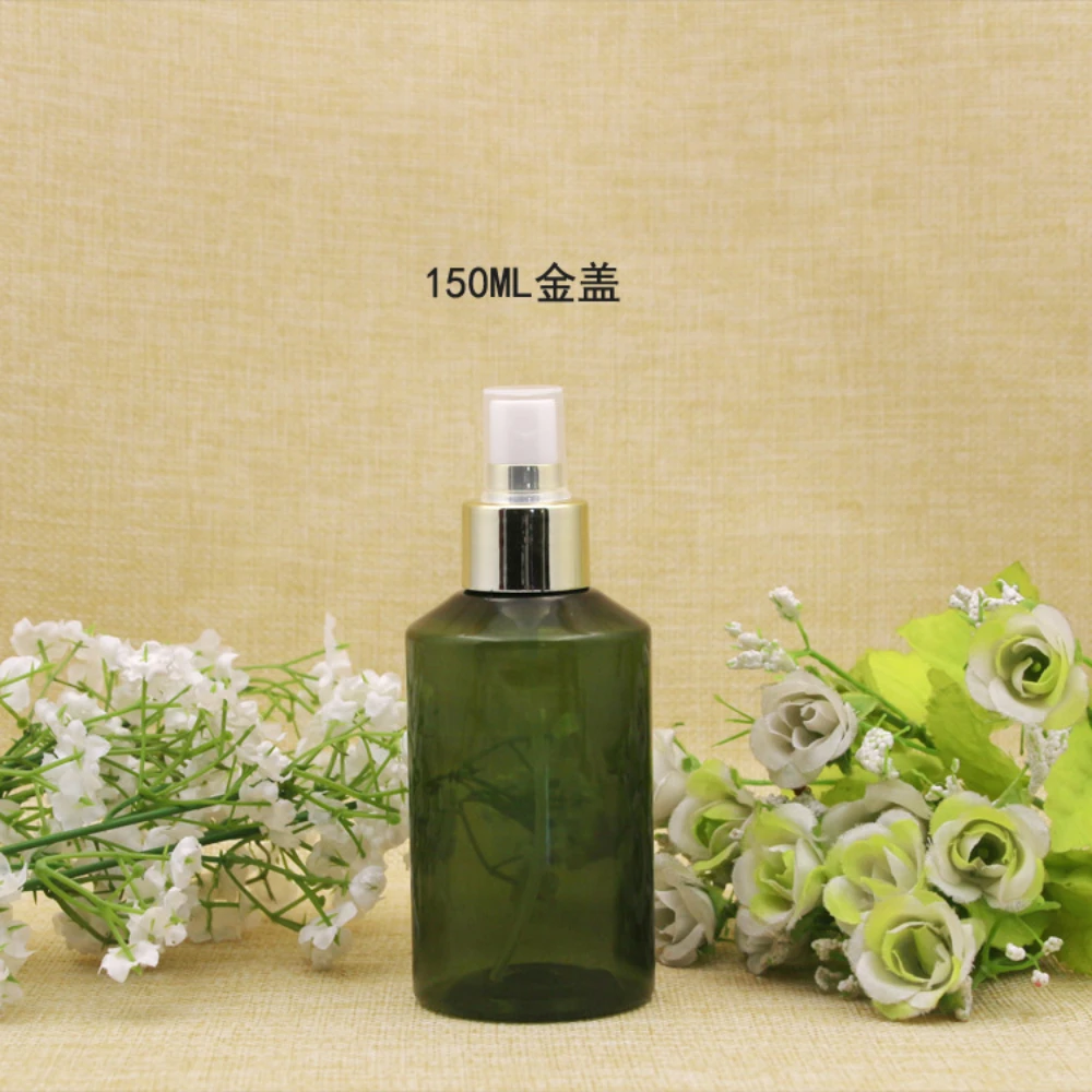 1pcs 150ml Spray Bottle Portable Green Plastic Sprayer Bottle Refillable Travel Perfume Bottle Cosmetic Containers