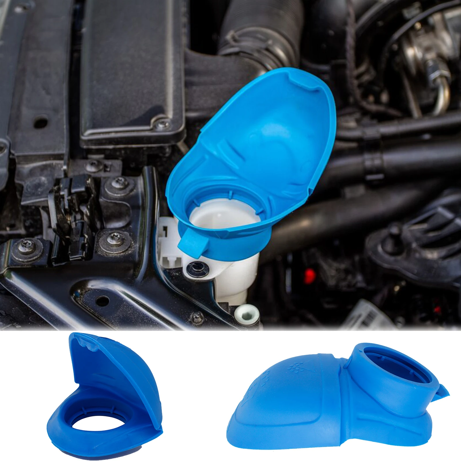 Windshield Wiper Washer Fluid Reservoir Tank Bottle Cap Lid Funnel Cover For VW Polo sedan Golf Tiguan Passat Jetta Transporter