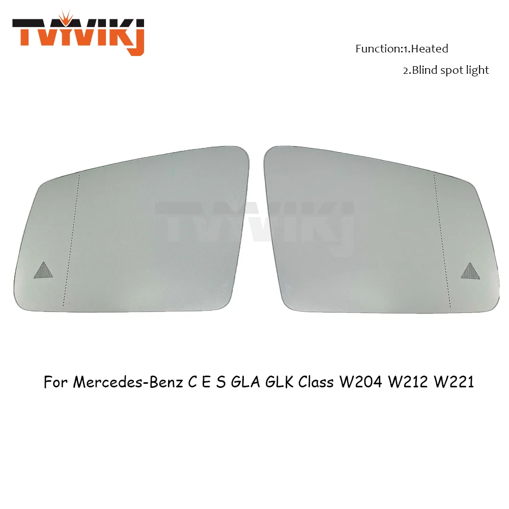 Left Right  For Mercedes-Benz W212 W204 W221 C180 C250 GLA GLK Side with Blind spot light detection distance assist car mirrors