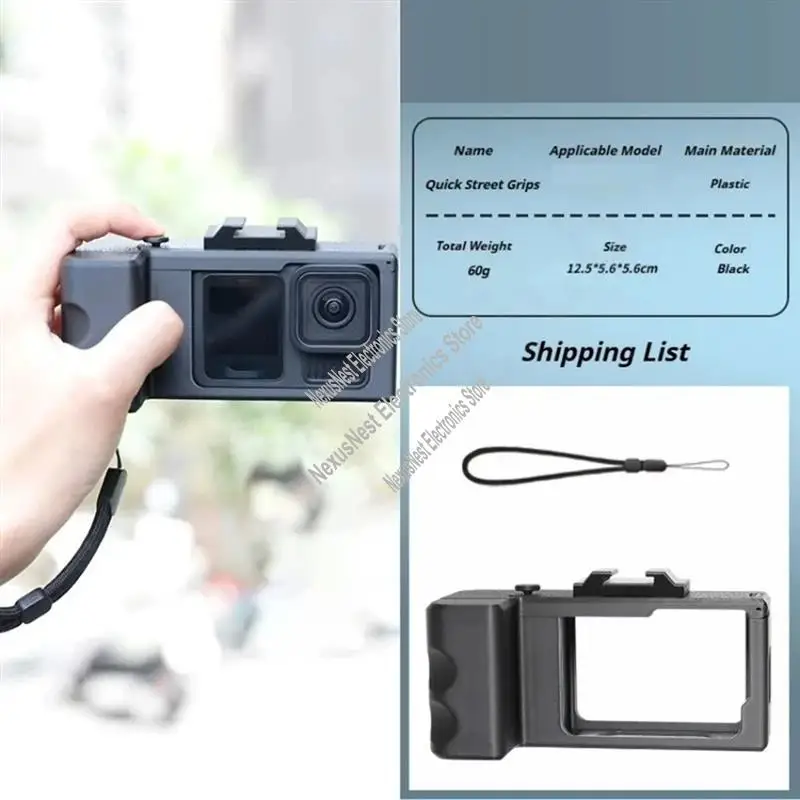 ل Gopro 13 12 11 كومبو ل Gopro 10 9 عمل كاميرا ثلاثية الأبعاد الطباعة سريعة الشارع قبضة حامل ملحق-A22R
