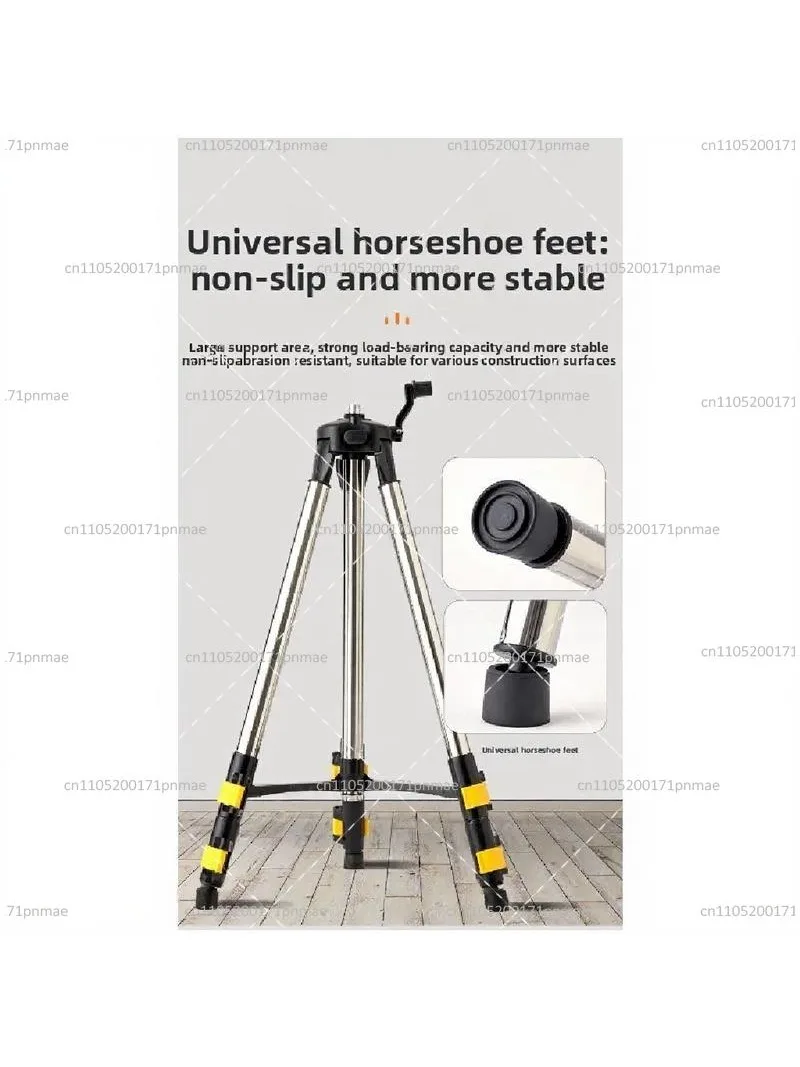 Stainless Steel Heavy Duty Horizontal Lifting Rod, Adjustable Tripod Support for Home Organization