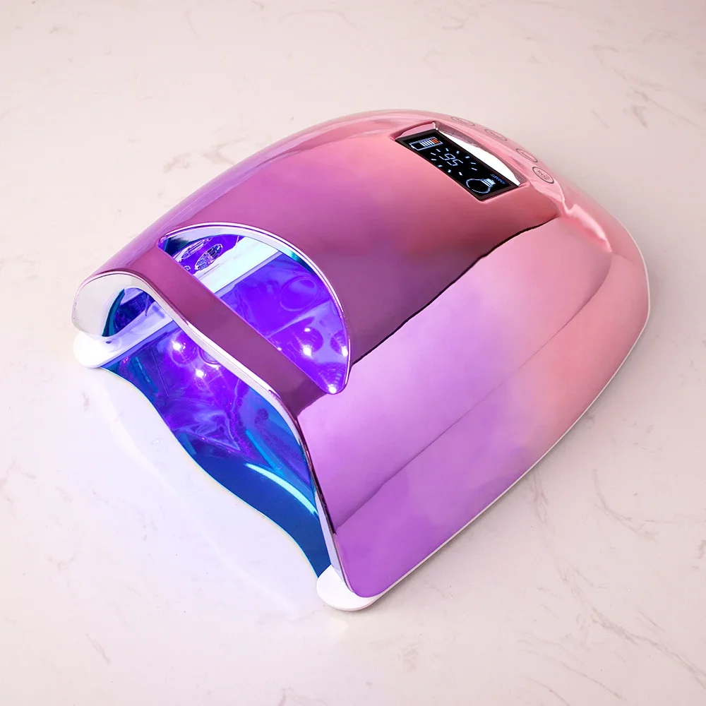 Professional Manicurists Love 48W Magic Silver Gel Nail Rechargeable Cordless Fast Drying Light Led Uv Nail Lamp