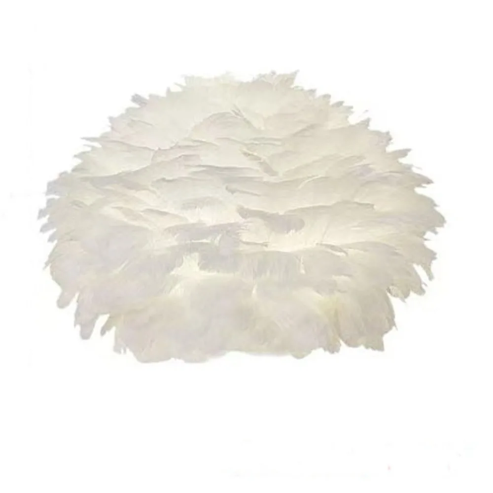 Nordic Style Feather Lamp Shade Warm Feather Soft Decorative Lamp Shade Cover Replacement Shade Decorative Shade