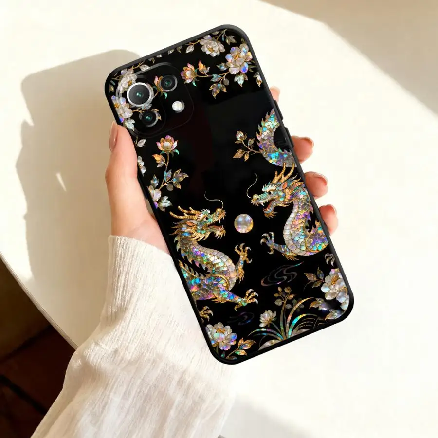 

Soft Funda Phone Cover Case for Xiaomi Mi 14T 15T Pro 10T 11 Lite 12T 13 Eastern Dragon