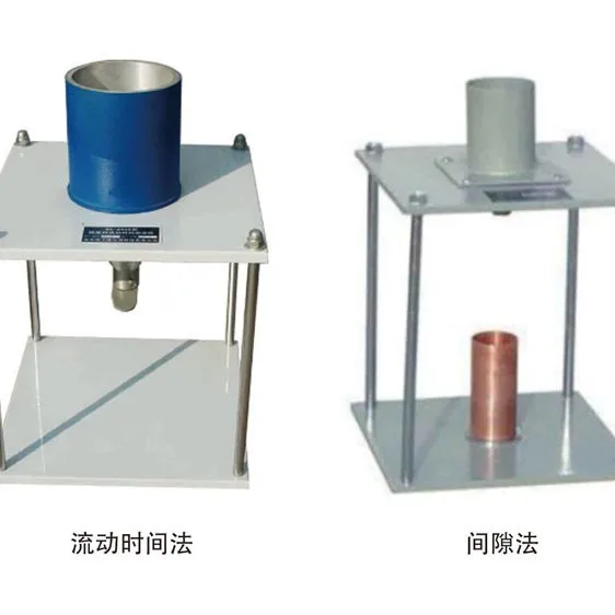 Gap rate method, flow time method, aggregate tester, fine aggregate angular degree, test instrument