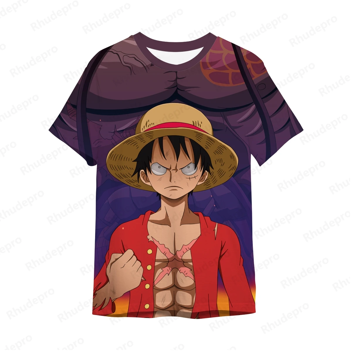 Mono D Luffy Roronoa Zoro Tops, Camisas De moda, Ropa De hombre, Nueva Camiseta De Manga corta, Regalo Y2k Essentials, Gran tamaño, 2024