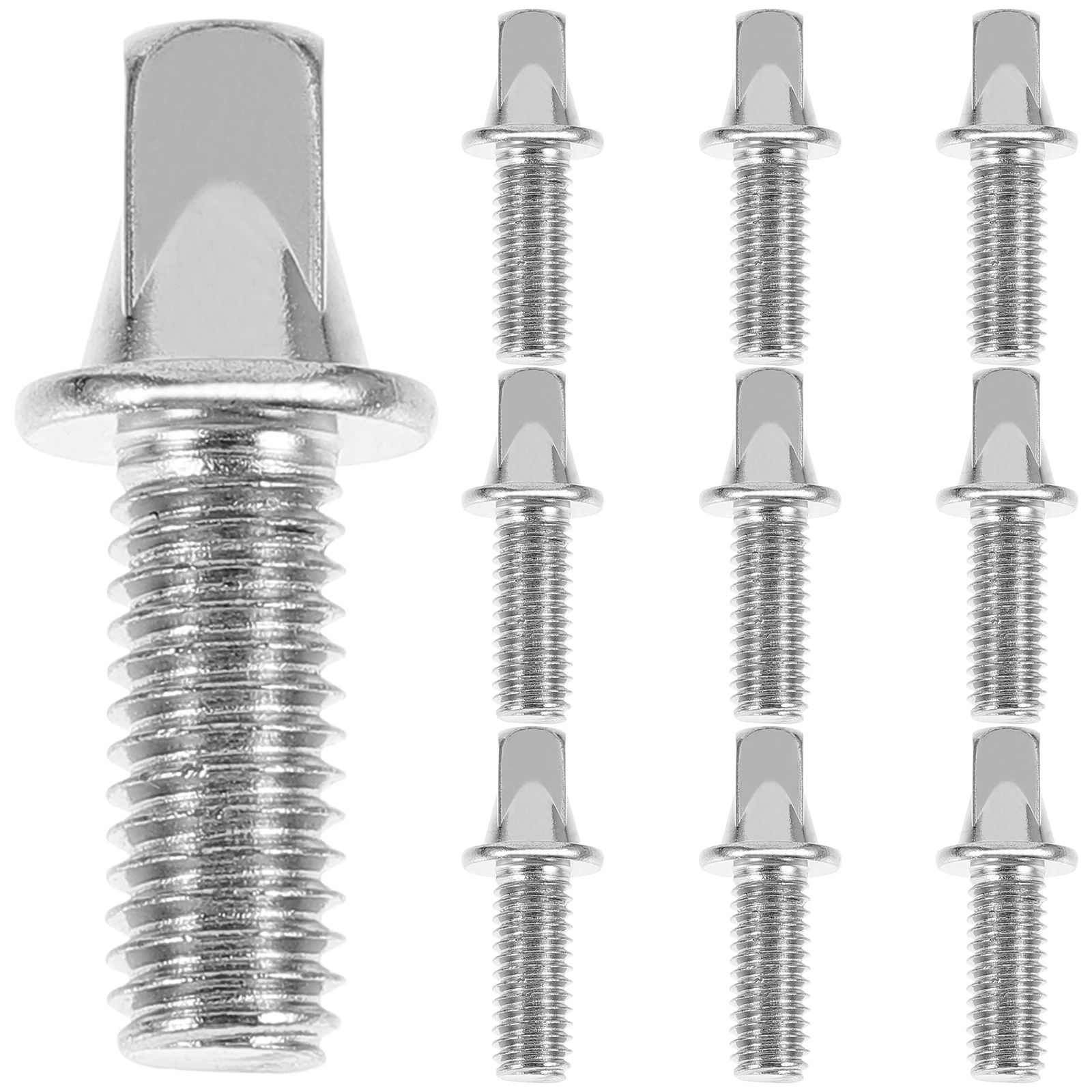 

10pcs M6X10mm Screws Silver Plated Snare Bolts Percussion Accessories Drum Repair Kit Bass Pedal Shaft Repair Parts Kits