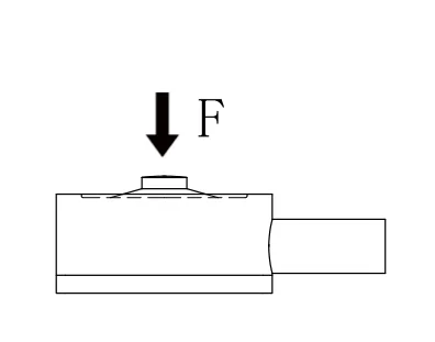 X-C01-12-W17-B  Industrial Load Cells  Miniatrure Compression Load Cell Hign dynamic response frequency