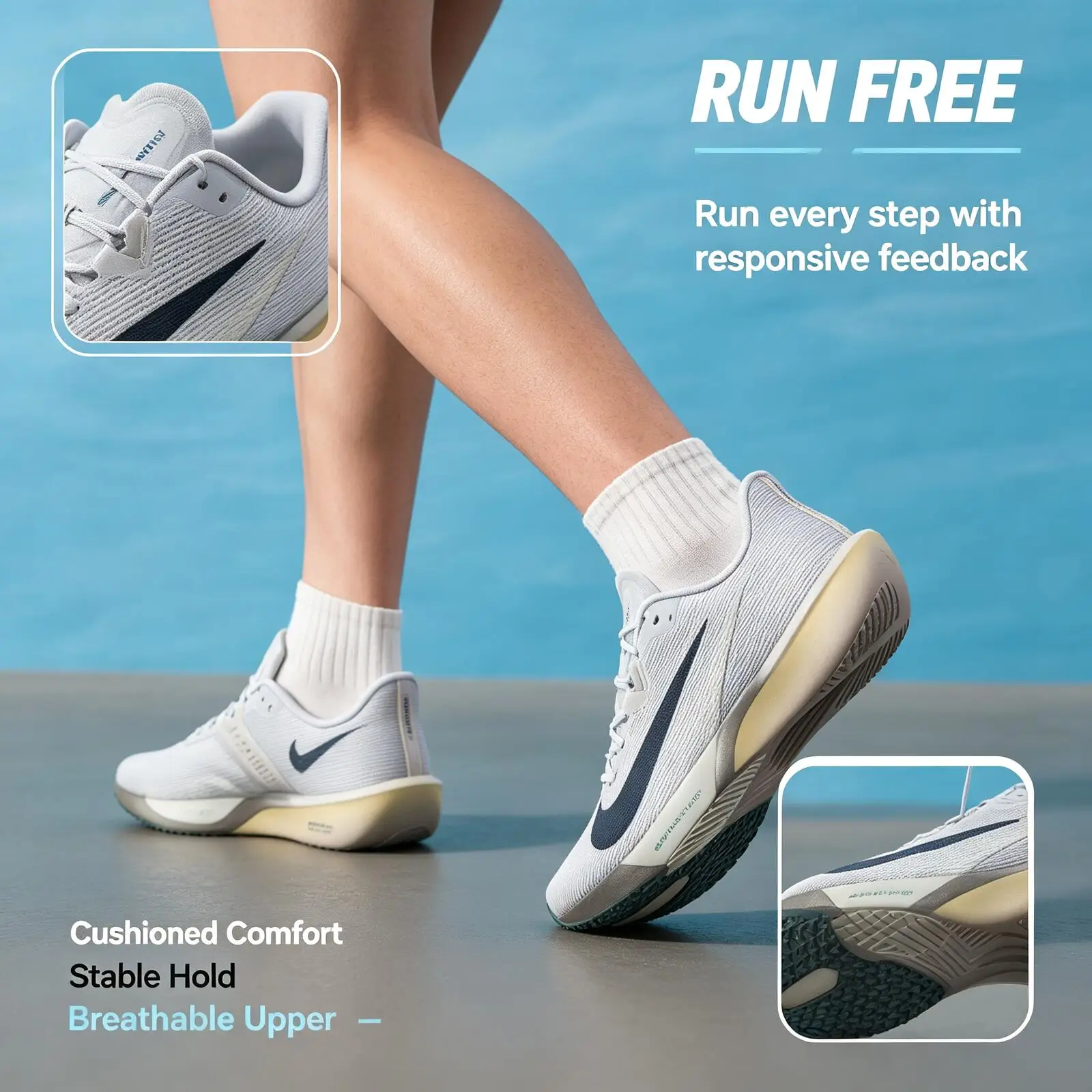 Nike Flash Sale  Men Racing Running Shoes FV6040‑004 Air Zoom Cushioning Breathable Lightweight Athletic Training Sport Sneakers