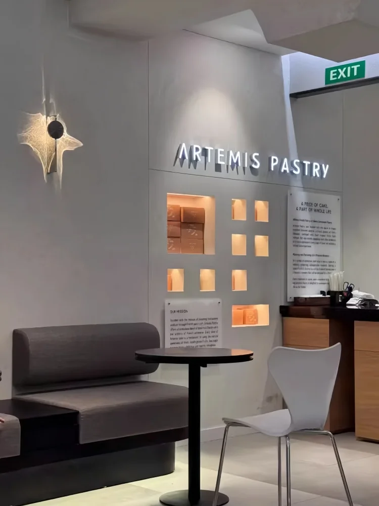 

Nordic art wall lamp light and shadow decoration wall sconce can rotate stainless steel home decor living room bedroom corridor