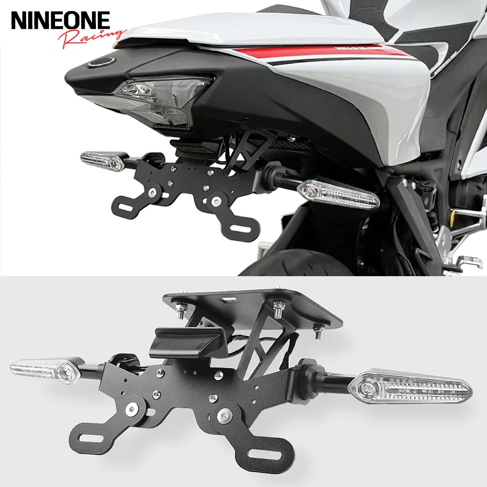 

For Yamaha YZF R3 R25 MT25 MT03 2019-2025 Bike Tail Tidy With Led Turn Signals License Plate MT 25 03 Fender Eliminator Kit CNC