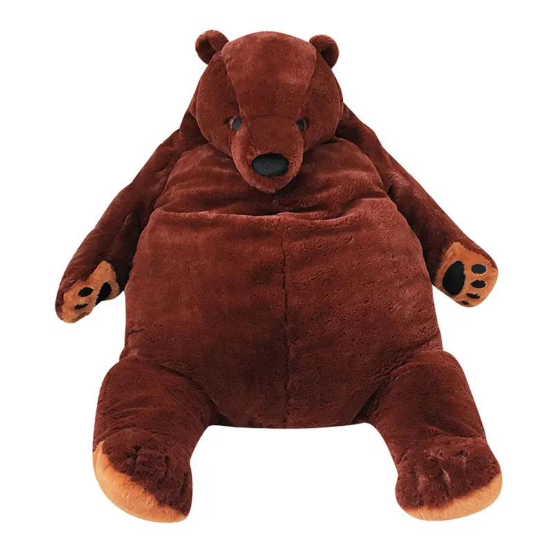 60cm Brown Bear Plush Toy For Boys And Girls Cute Stuffed Animal Dolls Toys For Infant Birthday Gift