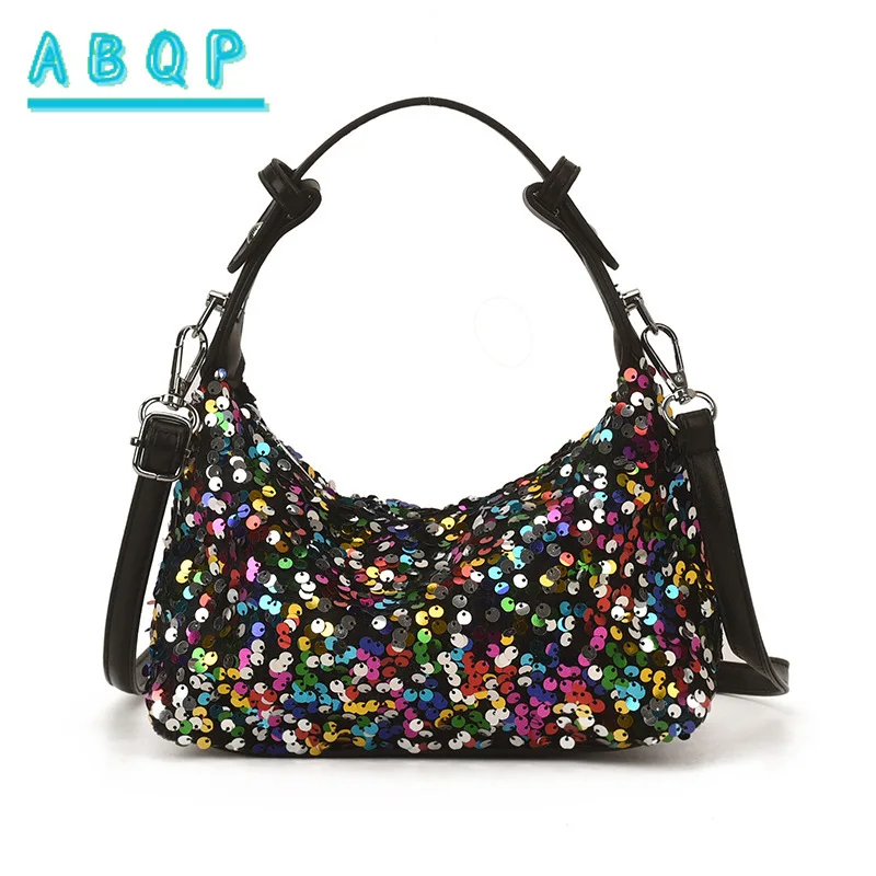 

New Bright Leather Women's Bag Mini Fashion Shiny Women's Shoulder Messenger Bag Dinner Shiny Women's Bag High Quality