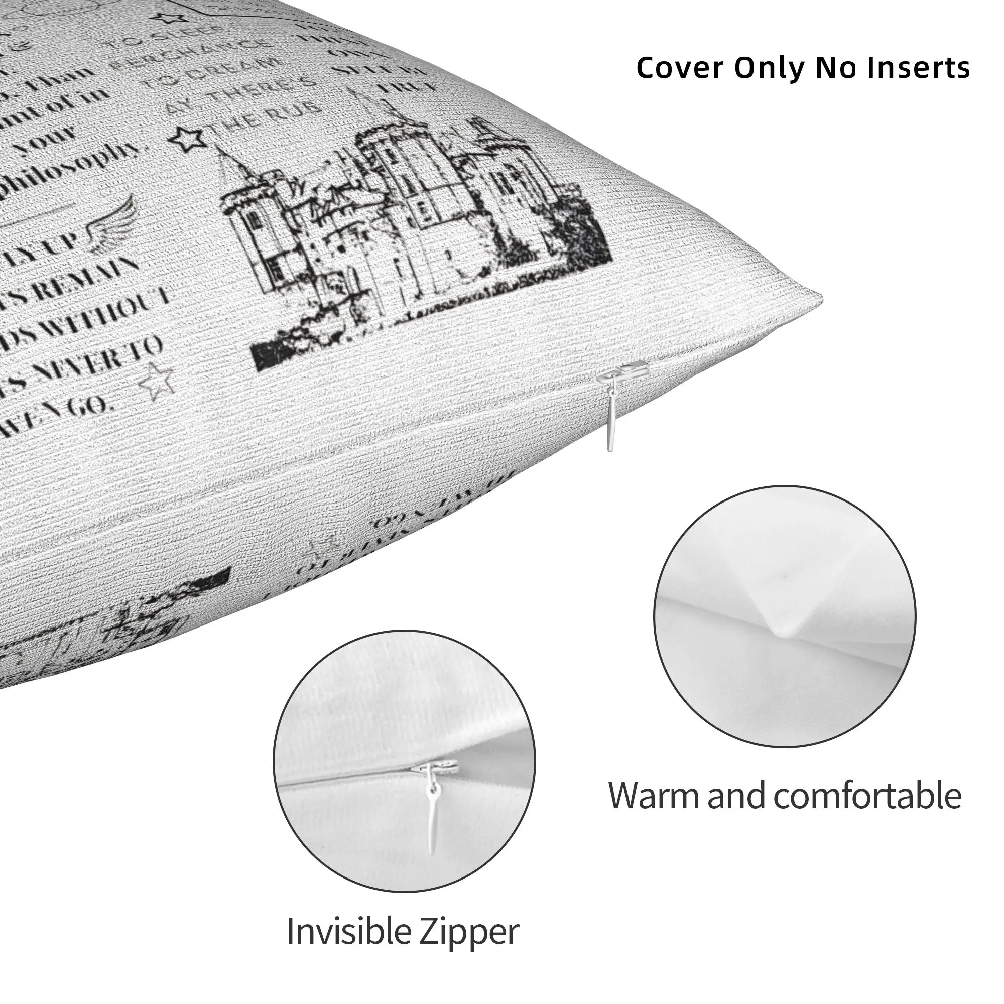 Hamlet William Shakespeare Pillowcase Soft Polyester Cushion Cover Gift Quote Funny Pillow Case Cover Home Dropshipping