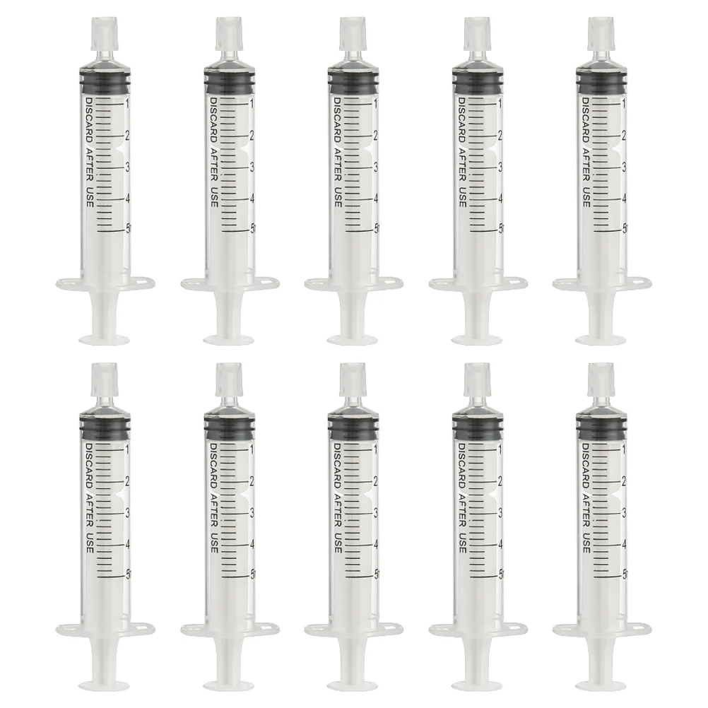 

10pcs 5ml Syringe Universal Sub Packaging Tool Needleless Liquid Measuring Perfume Dispenser Essential Oil Transfer