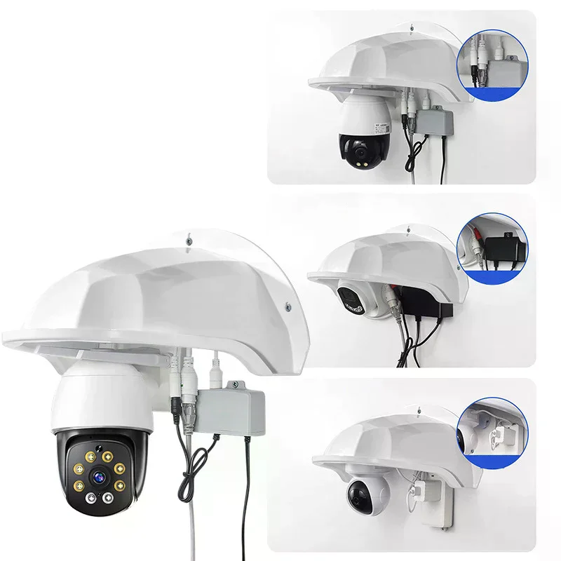Protective Covers Wall Waterproof Rainproof Cover Cctv Turret Dome Cameras Protection Box Security Camera Protection Case