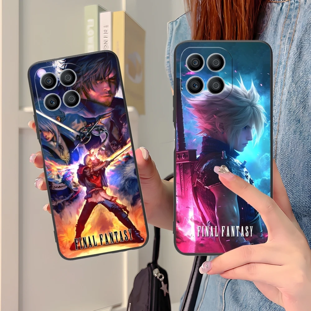 Final Fantasy Painting Smart Cell Phone Case for Huawei Honor 90 80 70 60 50 30 20 10 9 8 7 Pro S SE Lite 5G Black Cover Shell