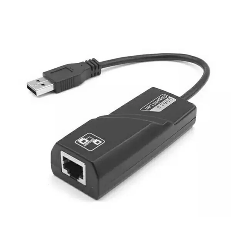 

USB 3.0 Gigabit Ethernet Adapter with Built-in Cable - Plug-and-Play, Driver-Free (RJ45)