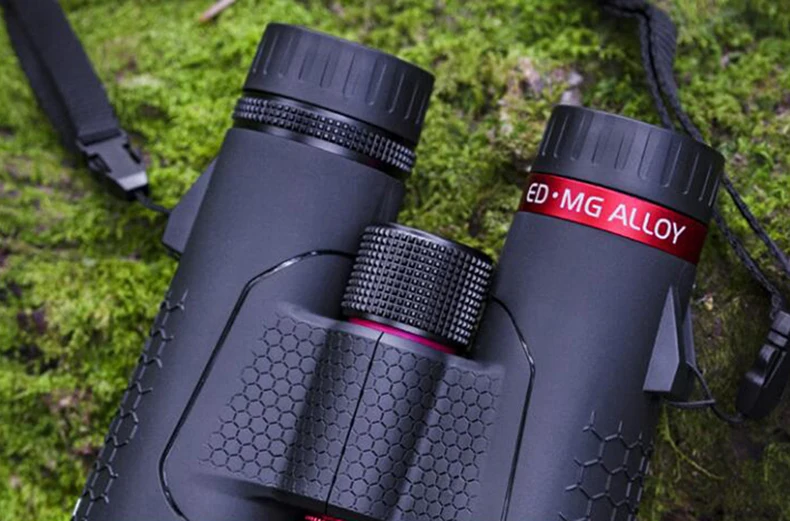 Shuntu Leistungsstarkes 10x50/12X50 ED-Objektiv-Fernglas IPX7 wasserdichtes Bak4-Prisma-Langstrecken-Außenteleskop für Camping, Jagd, Sport – Detail 13