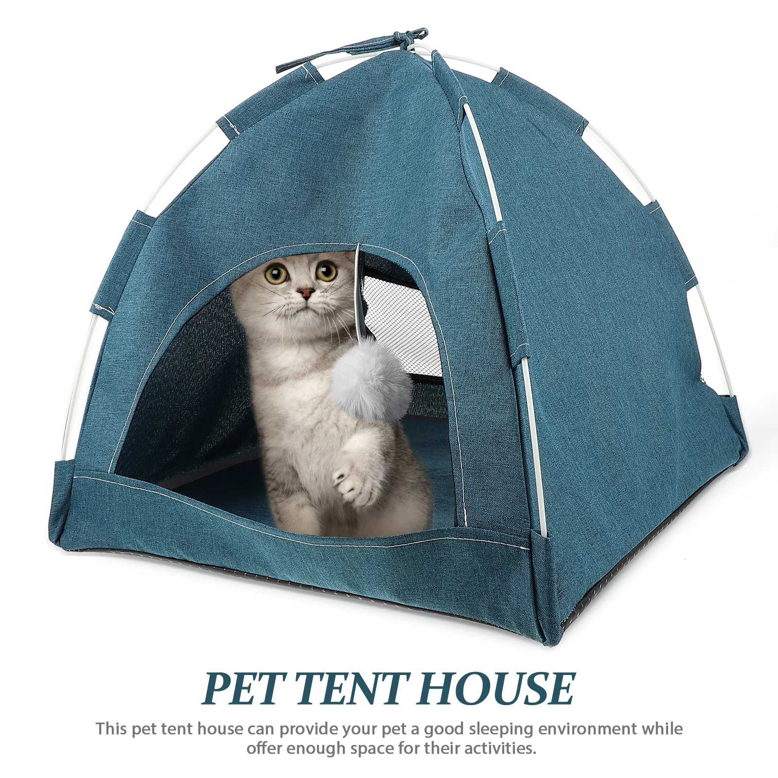 

Pet Tent House Foldable Cat Dog Home S Sleeping Nest Indoor Outdoor Durability Size