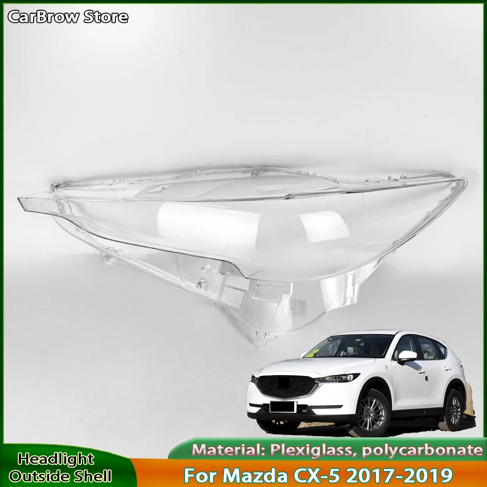 

Для Mazda CX-5 2017 2018 2019, крышка передней фары автомобиля, абажур, крышка фары, чехлы в виде ракушки
