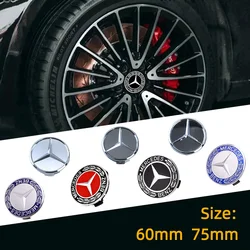 20pcs 60mm 75mm Car Wheel Center Caps Hub Caps For Mercedes Benz W176 W177 W204 W205 W206 X156 X253 W117 W212 W213 Accessories