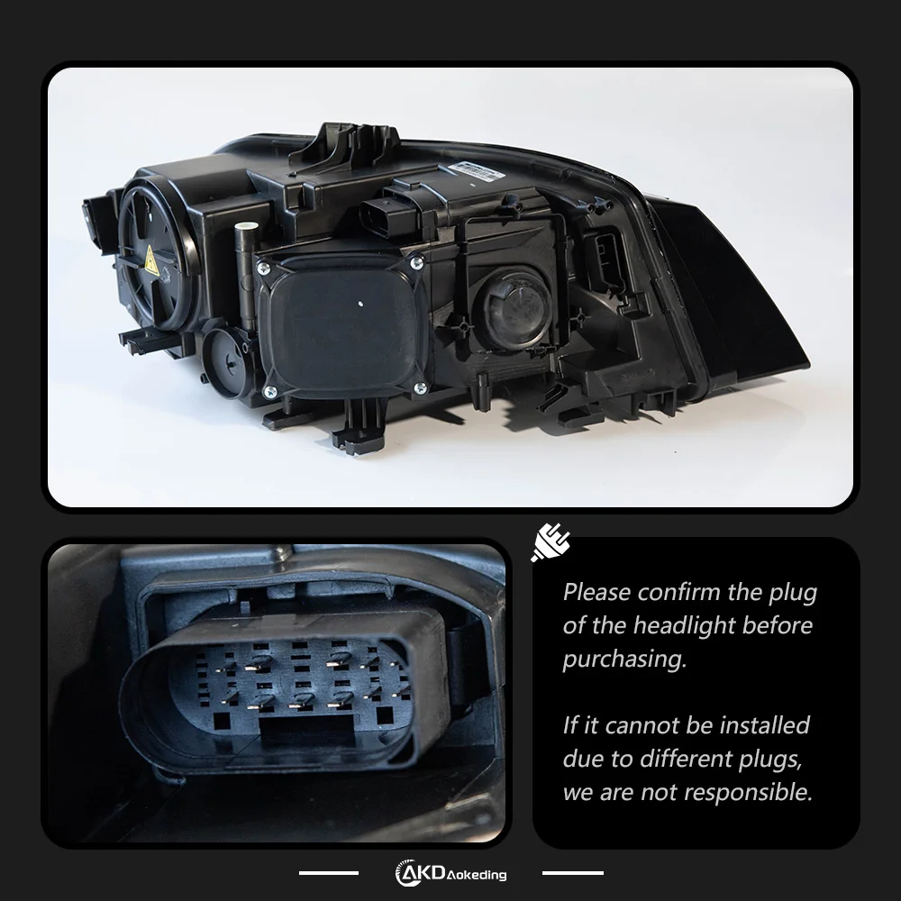 Head Lamp for A4 A4L B8 LED Headlight 2009-2012 Headlights A4L DRL Turn Signal High Beam Angel Eye Projector Lens