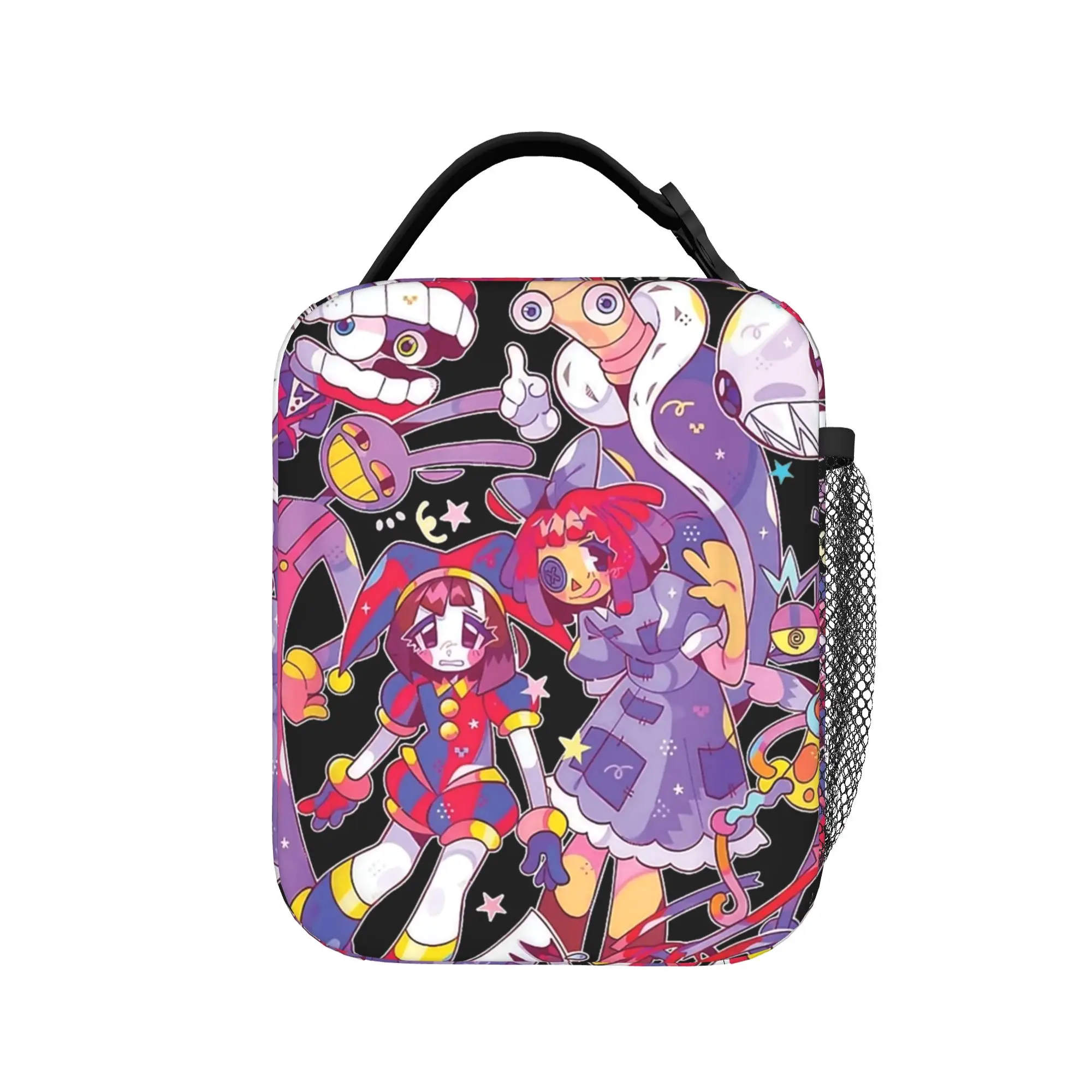 Cartoon Digitals Circus Thermal Insulated Lunch Bags Jax Pomni Zooble Portable Food Bag Container Cooler Thermal Lunch Boxes
