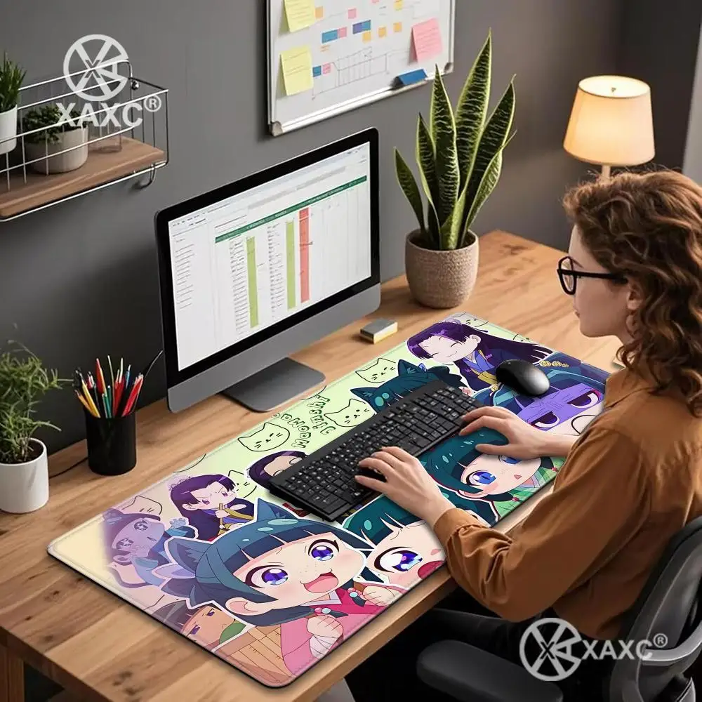 Anime the A-Apothecary D-Diaries Cute Maomao Mouse Pad Non-slip Rubber Gamer Balance Computer Decoracion Deskmat Office Large