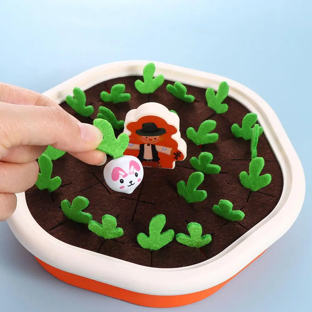 Tabletop Games Chess Game Farm Pull Radish Game Pulling Radish toys Parent-child Interaction Toys Vegetable Memory Game