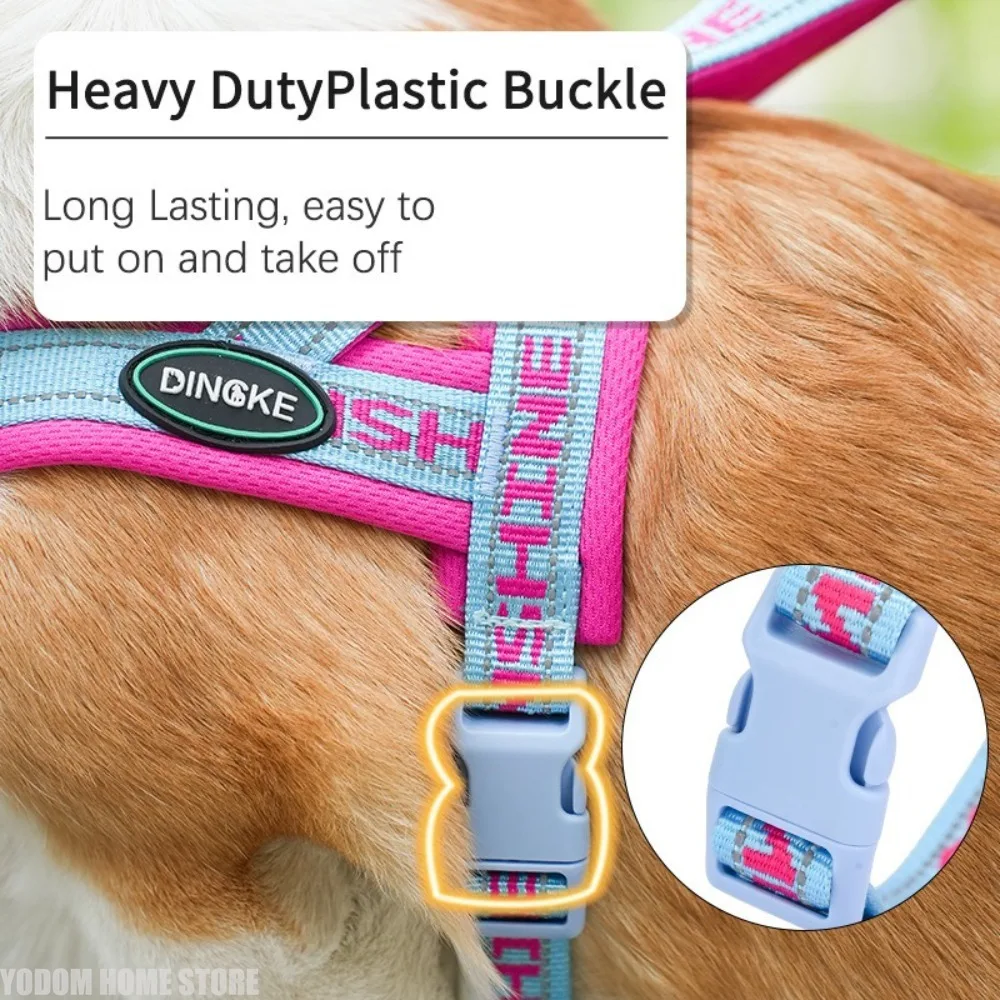 Small Medium Dog Harness Saddle Style Geometric Printed Outdoor Fashion Walking No Pull Training Puppy Pet Vest Harness Quick On