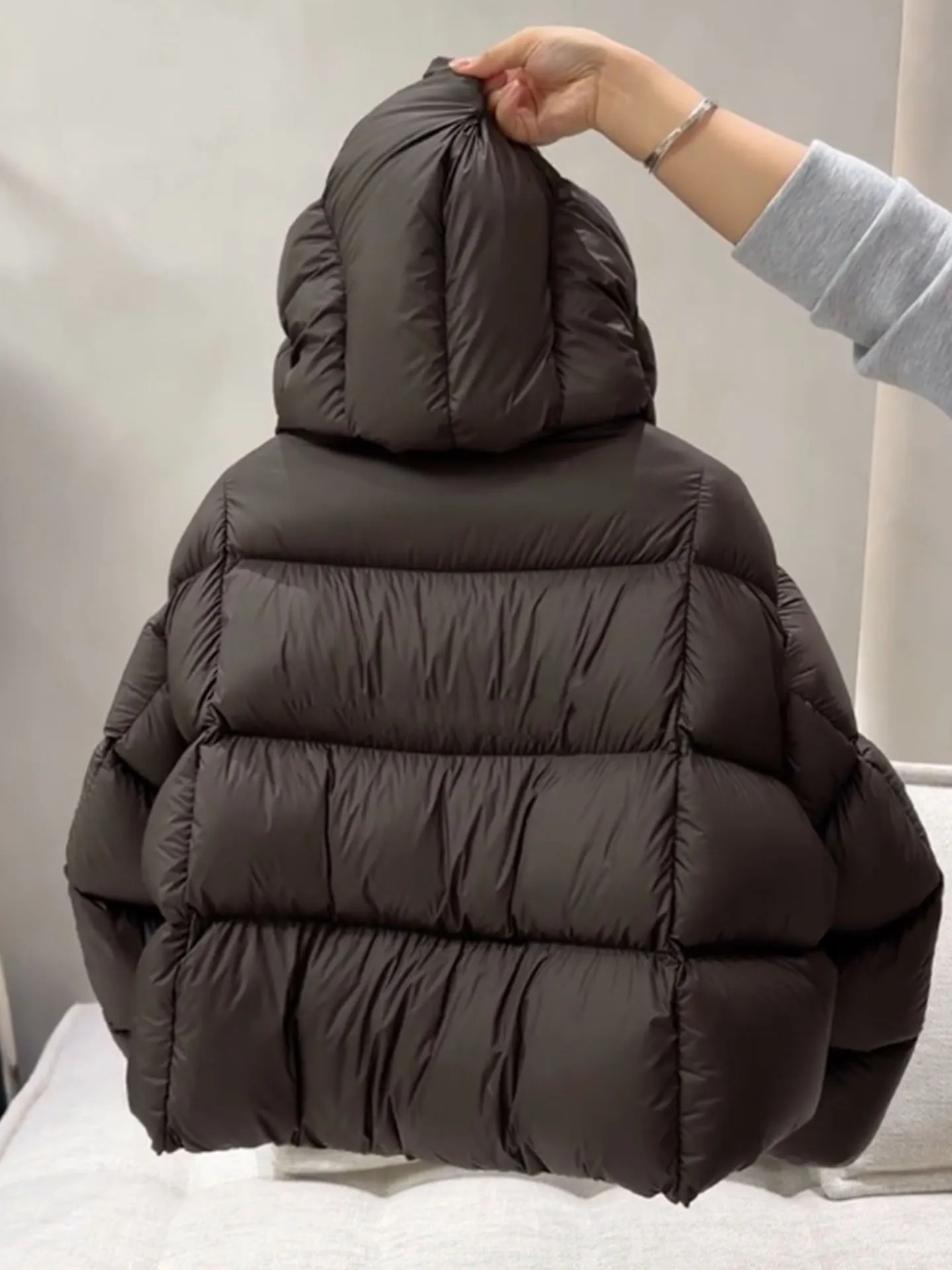 Coreano sle ort puffer jaet feminino bla casaco de pele do falso inverno thiened cintura alta longo sve fechamento com zíper calor