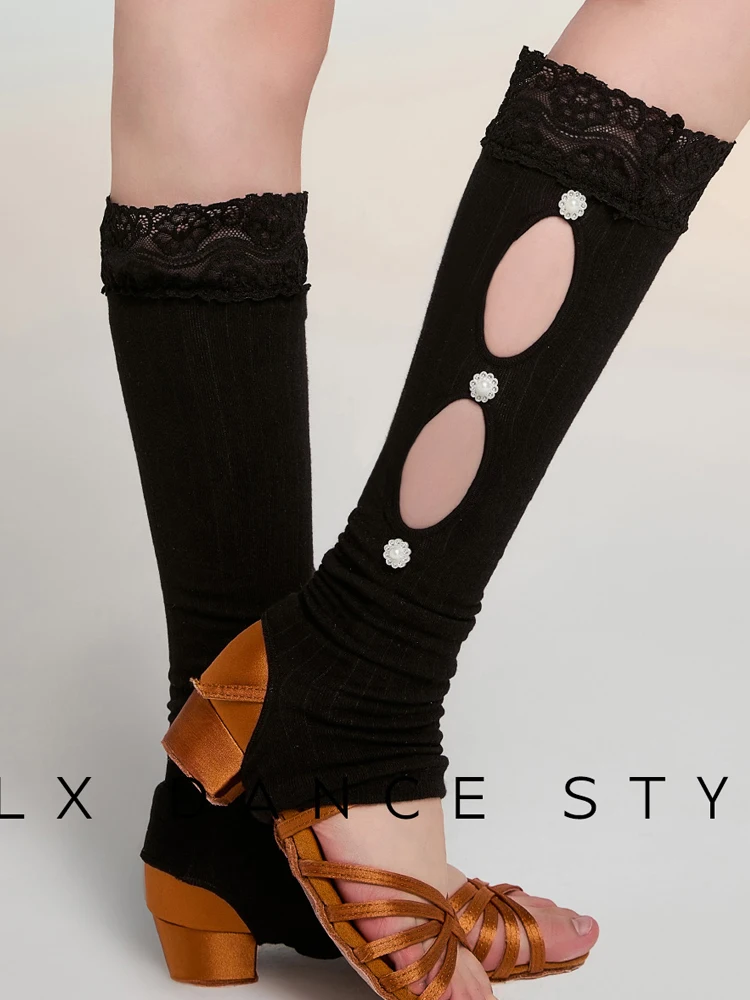 2026 Latin Dance Socken Für Mädchen Chacha Rumba Tango Kleid Kinder Spitze Socken Moderne Praxis Socken Latin Zubehör XH3951