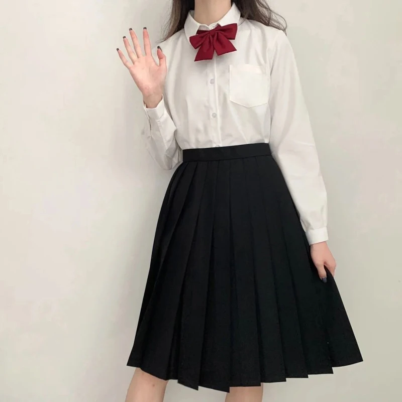 Basic Style Mid-Length School Uniform Set by Rabbit Sewing JK Shop Valentine's Day Limited Edition Japanese Style Winter 2020