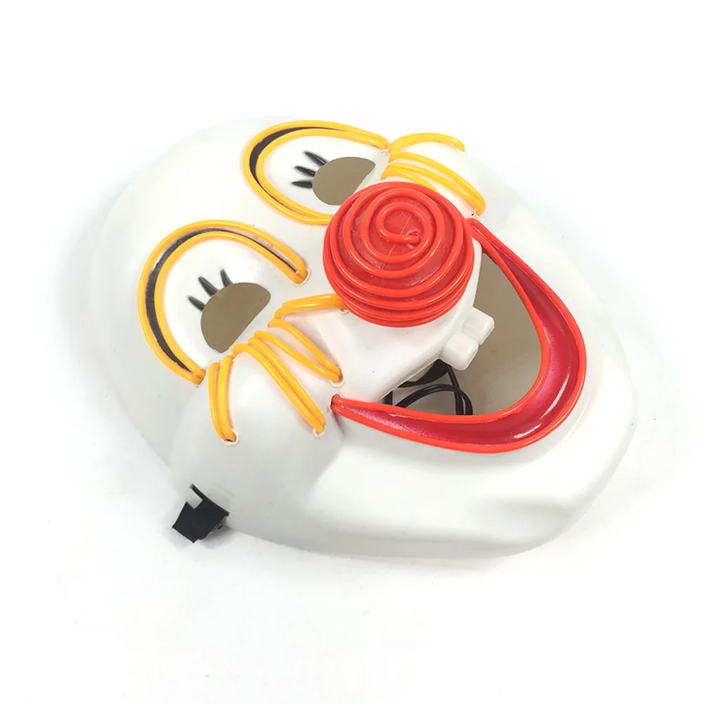 Lustige leuchtende LED-Clown-Maske, blinkende lachende Gesichtsmaske für Erwachsene und Kinder, Buffoon Cosplay, leuchtende Maske, Maskerade-Event-Dekoration