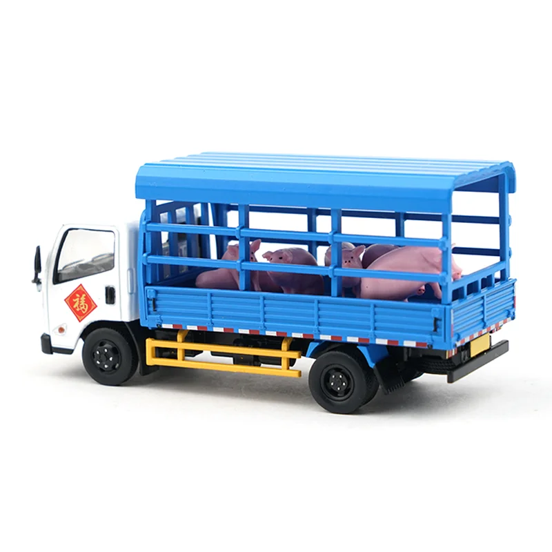 TaoYi Xcartoys 1/64 schaal legering dier transportmodel speelgoed - varken trekauto niet-afstandsbediening verzamelvoertuig voor kinderen