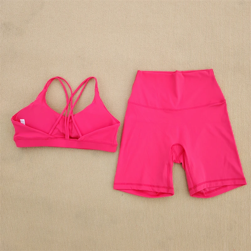 Yoga Clothes Shorts Suit Gym Bra Matching Shorts Sexy Women Sportswear Running Exercise Spice Girls Fitness Clothes Shorts Suit