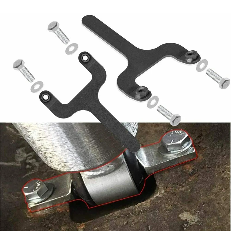 Rear Bar Pin Flag Nut Kits for  - Fix Rear Upper Shock Mount, Suitable for 1984-2001 Cherokee XJ 4WD 2WD (Black, 2-Set)