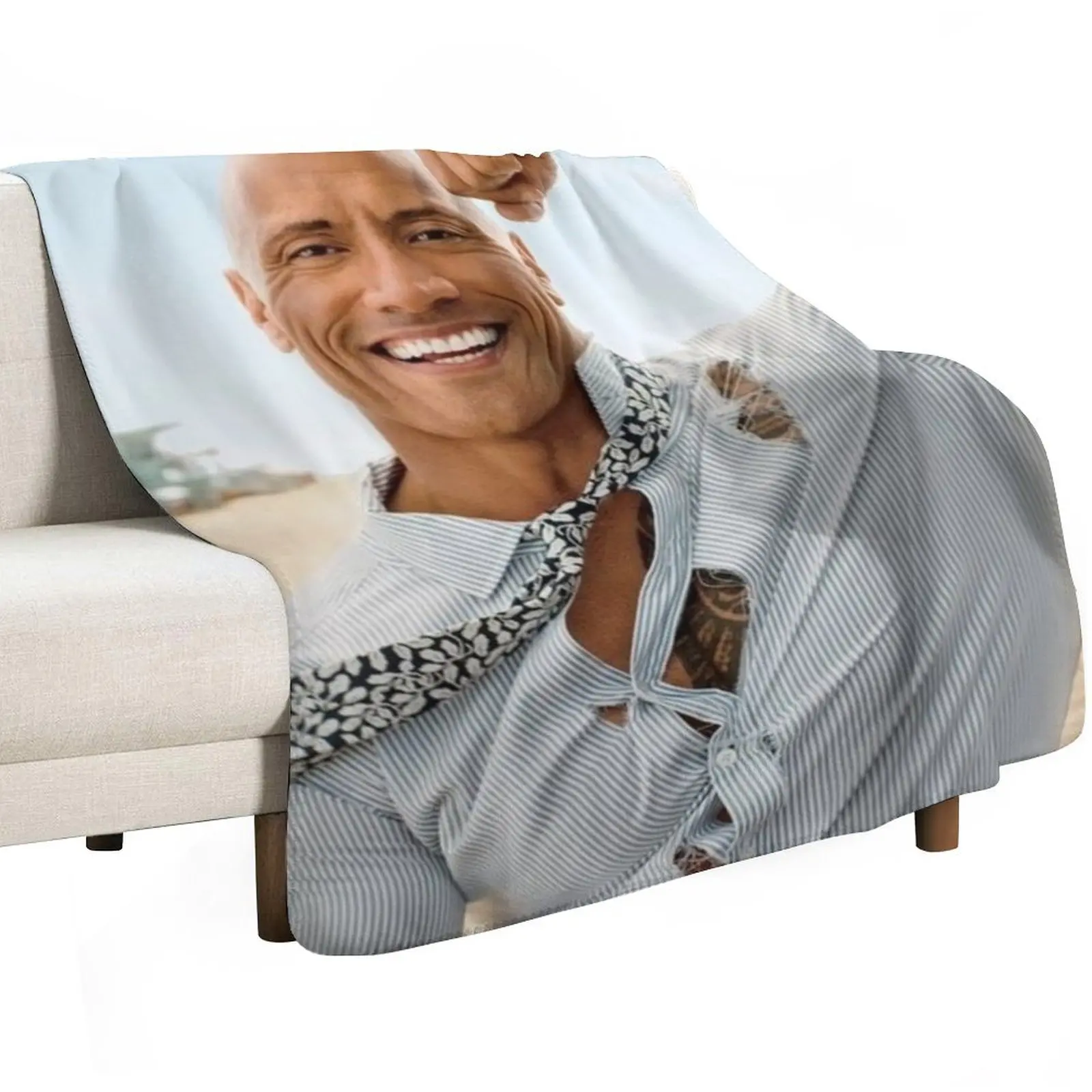 dwayne johnson Throw Blanket Bed Furrys Travel Luxury St Decorative Beds for winter Blankets