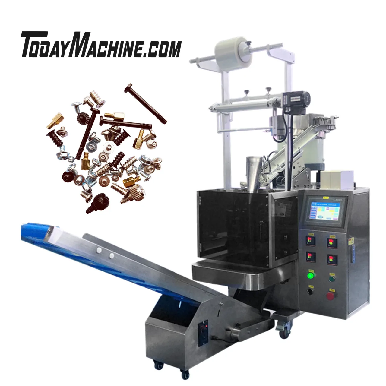 Automatic Fastener Vibration Plate Nails Hardware Bolt Screw Counting Bagging Packing Machine