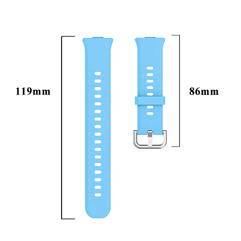 Silikon Armband für Huawei Fit 3 Riemen keine Lücken leichte Schnell verschluss Original Accesorios für Huawei Fit 3 Sky Blue Band