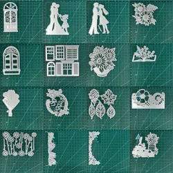 Craft Metal stencil mold Cutting Dies leaves flower window Couple scrapbook die cuts Album Paper Card Craft Embossing