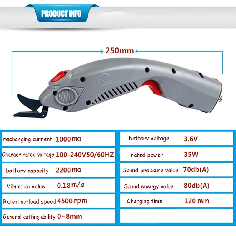 New Shears Handheld Clothing Cutting Machine Plant Stem Trimme  Multi-function Plug-in Portable Electric Scissor Tailoring Sharp