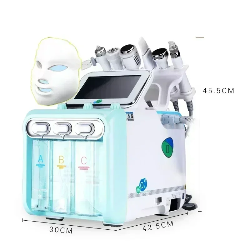 7 in 1 H2O2 Wasser Sauerstoff Jet Peel Hydro Beauty Hautre inigung Hydro facial Maschine Gesichts maschine Wasser Aqua Peeling für den Heimgebrauch