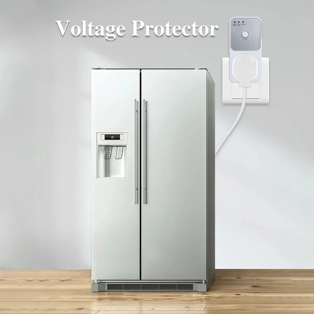 Automatic Voltage Protector Socket Switcher VAC 220V Power Surge Safe Protector EU FR UK U S Plug Socket Refrigerator Protect