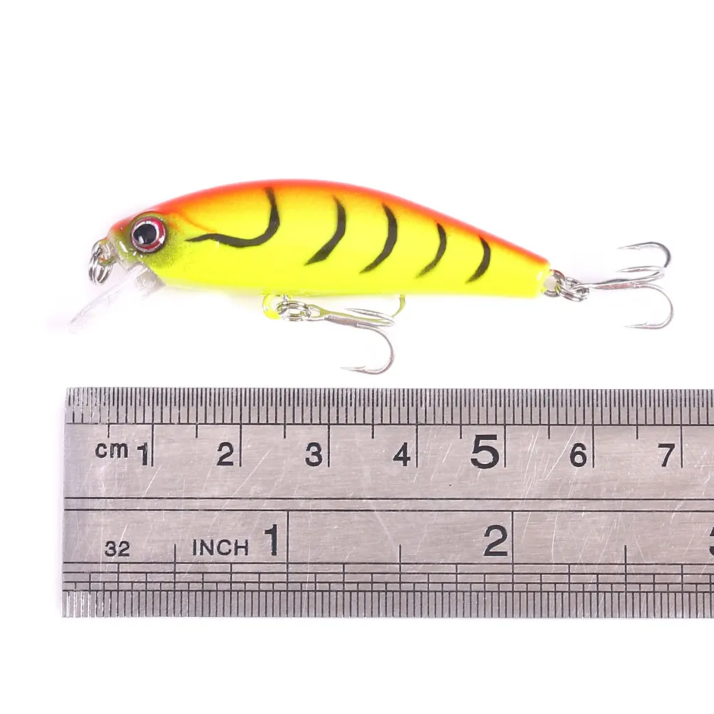 126pcs Lures Fishing Wholesale 5.5cm/6.6g light Sinking Minnow Lure Hard Bait Beach Walker Pesca Bass Fishing