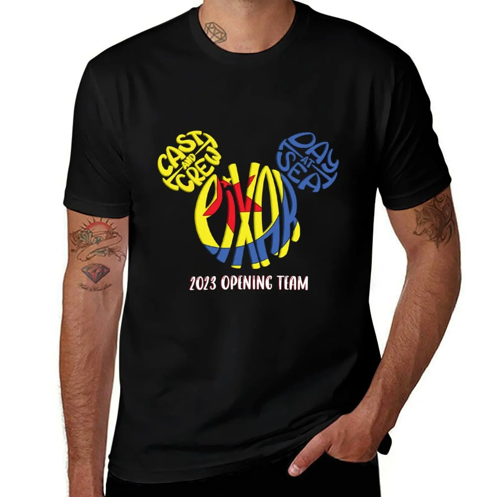 

PDAS OPENING TEAM (dark background) T-Shirt mens graphic t shirts man t shirt cotton high quality T-Shirt