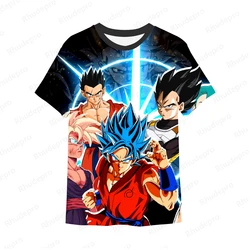 Goku Hip Hop Cosplay Camisetas masculinas, Tops de Vegeta Gym, Roupas extragrandes, Anime de moda, Novo, Y2K, 100-5XL, 2024