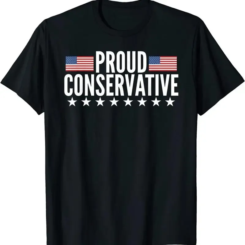 New Limited Proud Conservative American Usa Flag T Shirt